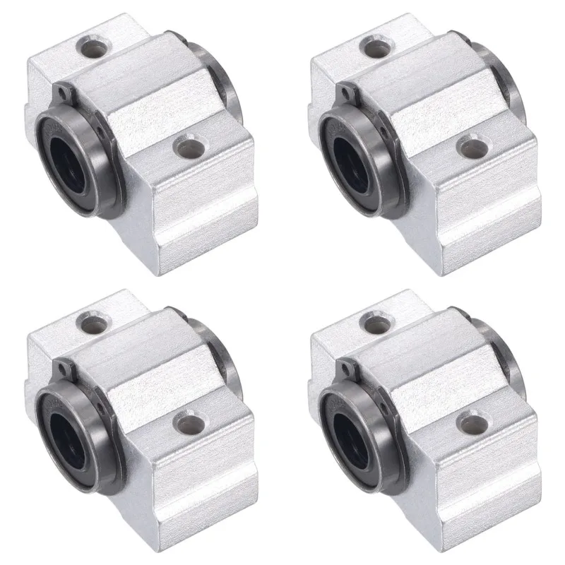 

4pcs SC10VUU SC10V SCV10UU SCV8 SCV16 SCV20 Linear Bearing Pillow Block DIY For 10mm Linear Slide Bearing Units CNC Router Parts