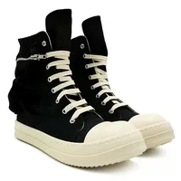 Marque hommes chaussures décontracté toile poche portefeuille appartements haut cheville femmes chaussures Vintage rétro luxe Designers Skateboard baskets 2