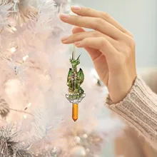  Limited Edition Holiday Dragon Ornaments Holiday Christmas Decorations Xmas Tree Hanging Pendant Acrylic Ornaments Navidad 2023 