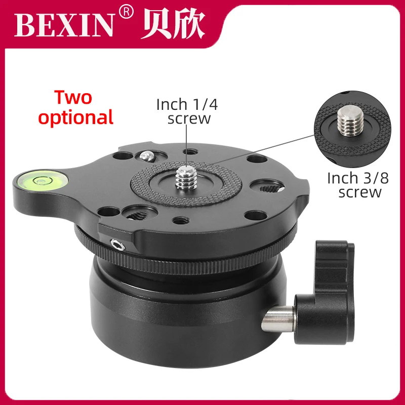 Video Tripod Head Level Adjuster Base Half Ball Adapter Ball Camera