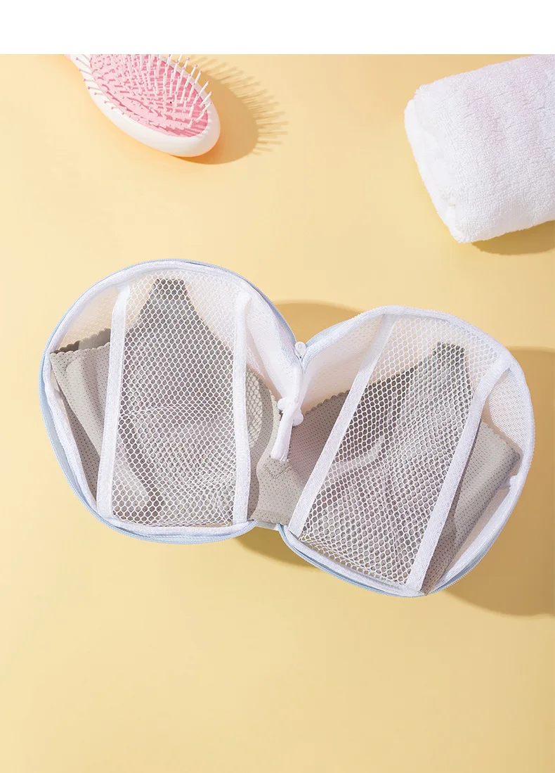 Description Picture 6 of itemFolding Laundry Bag Bra Washing Bag Washing Machine Anti-deformation Bra Storage Bags Underwear Protective Zipper Laundry Bag