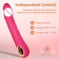 Dildo Vibrator für Frauen Vagina G-Punkt Vibrator Klitoris Nippel Stimulator Gefälschte Penis Weibliche Masturbation Sex Spielzeug für Frauen 4