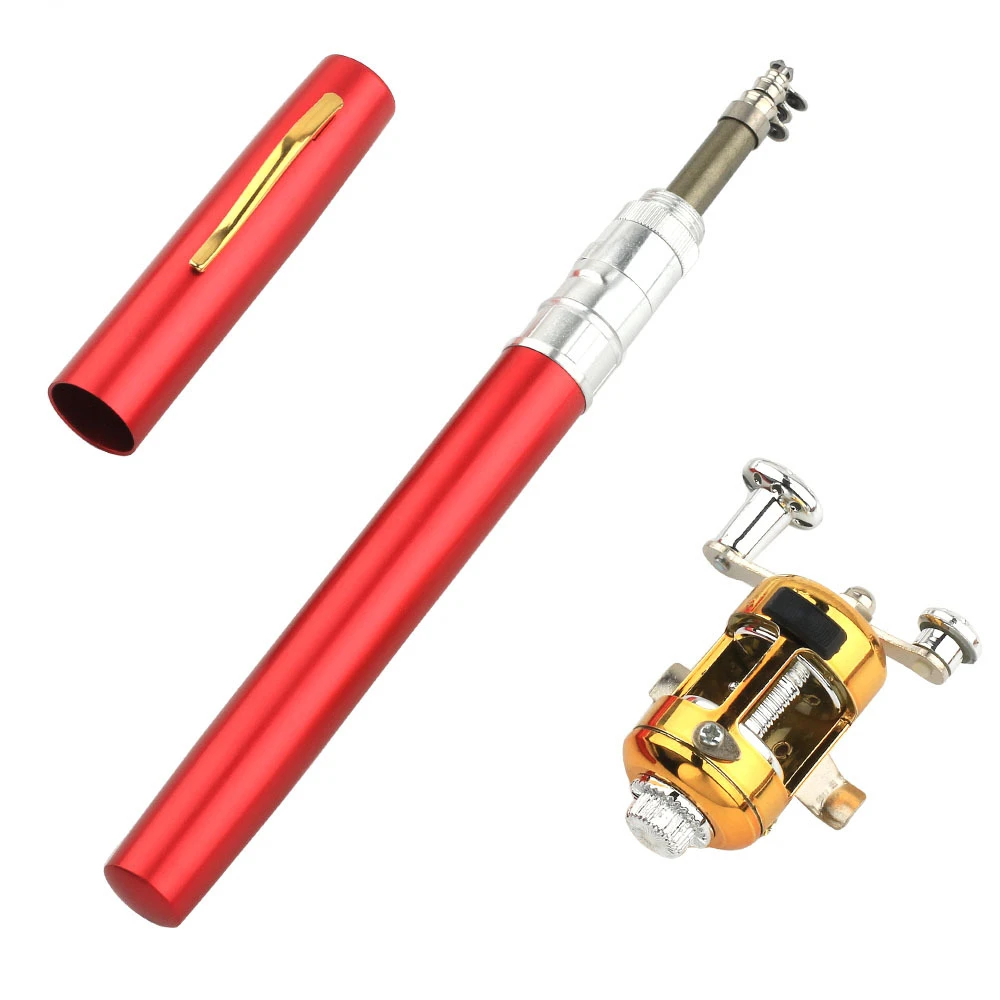 Portable Pocket Telescopic Mini Fishing Pole Pen Shape Folded