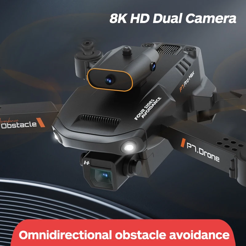 Drone P7 Dual Camera Noir 2.4G 6 axes Gyroscope Course