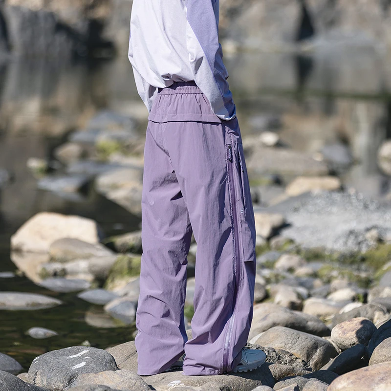 Unisex Adjustable Hem Quick Dry Hiking Pants with Utility Pockets