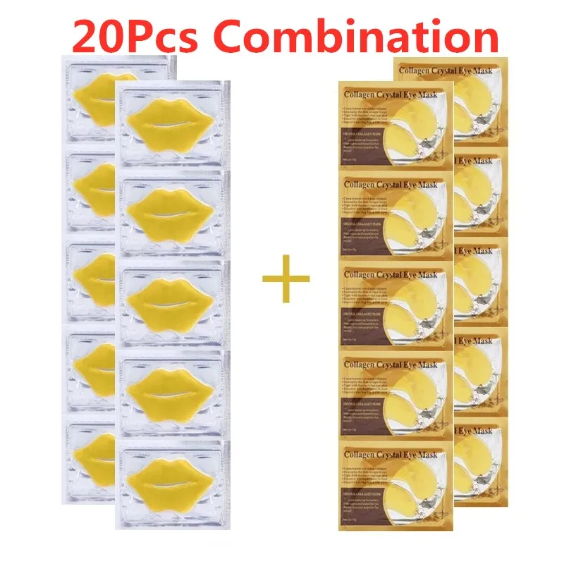 EyeMaskLipMaskSkinCare20pcsSetsMoisturingNourishingLabial