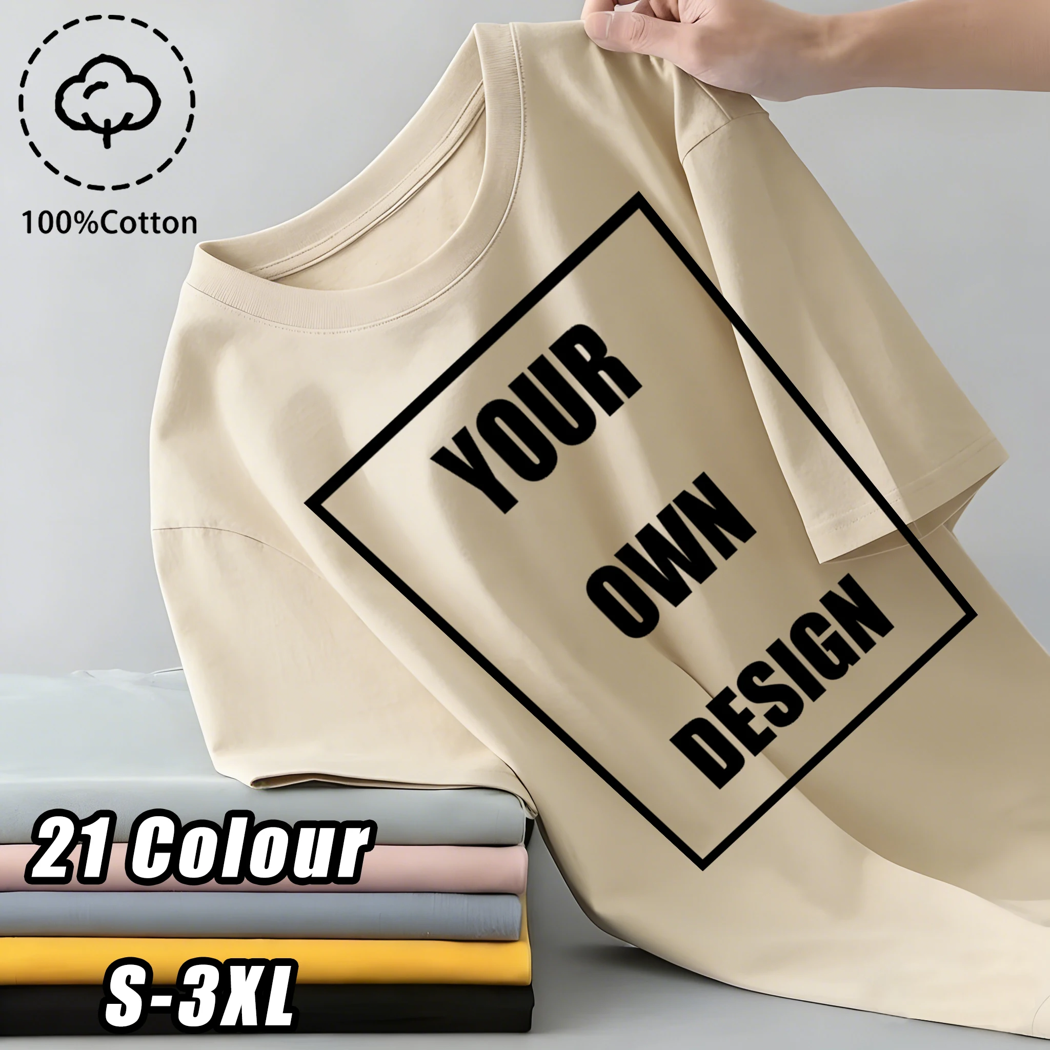 Camiseta Personalizada para Hombre, 100% Algodón, Camiseta Personalizada con Tu Diseño, Logotipo, Texto, Diseña Tu Regalo, Camiseta para Pareja