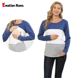 Autumn Long Sleeve Pregnancy Maternity Clothes Breastfeeding Tops For Pregnant Women Nursing Tees Maternity T-shirt Freeshipping