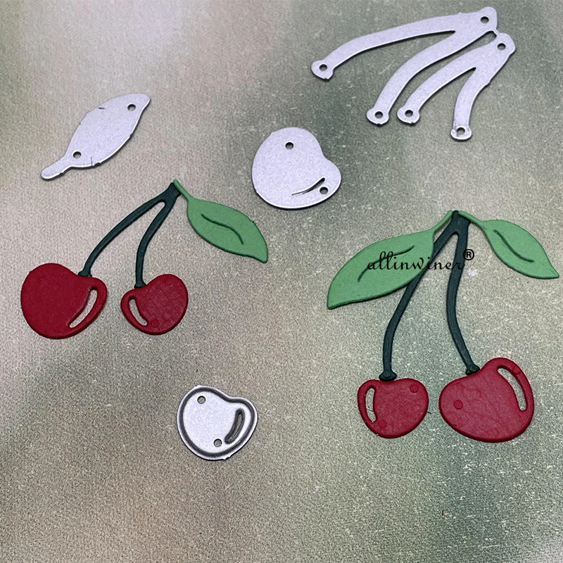 

Cherry leaf decoration Metal Cutting Dies for DIY Scrapbooking Album Paper Cards Decorative Crafts Embossing Die Cuts