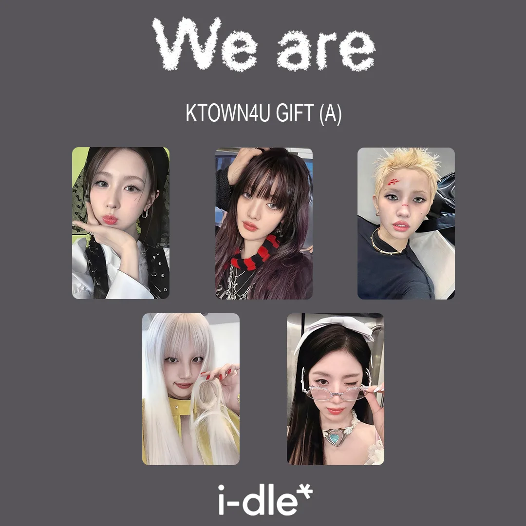 GIDLE IDLE Weare kpop together トレカ ５枚セット Kpop GIDLE 2th Mini Album We Are idle Card Set Special Card