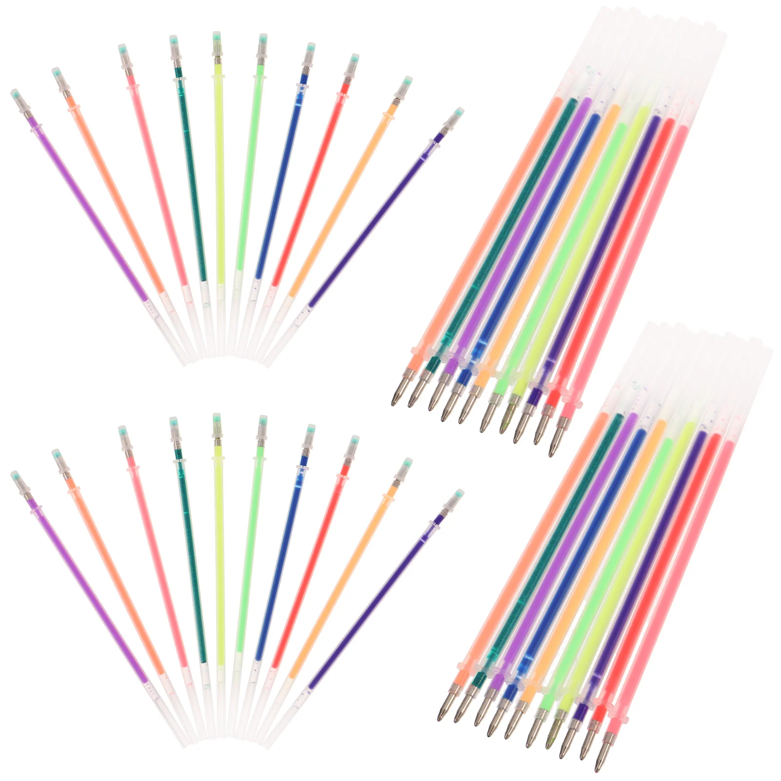 

100 Pcs Gel Pen Refill Bathroom Decorations Portable Refills Ink for Office Major Plastic Reusable Ball Point Black Signature
