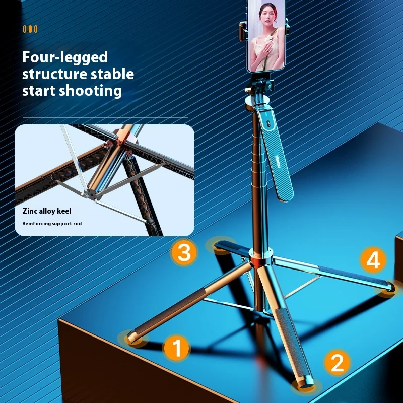Ulanzi MA09 Bluetooth Selfie Stick 1.8m Stretchable Tripod 10M Remote Control Phone Stand for iPhone 16 15 14 13 Pro Max