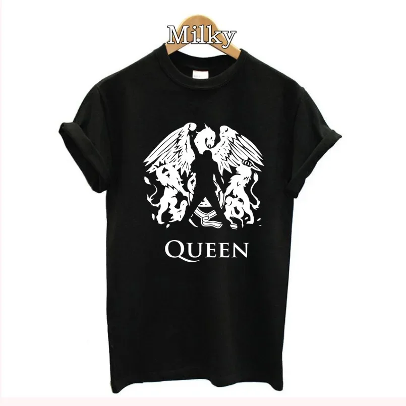Magliette Queen Band Graphic Tees Donna Stampa Freddy Mercury Summer Aesthetic Gift For Lady Girl Tops Tee