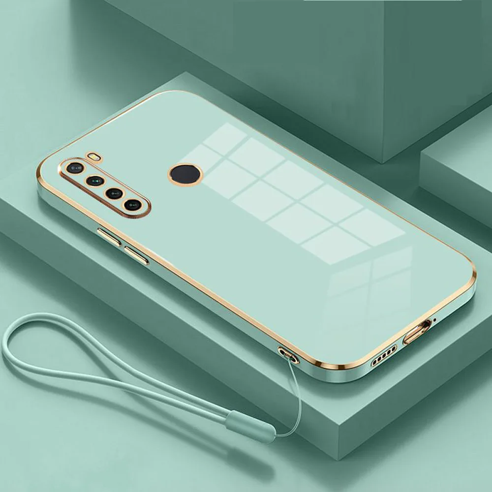 Luxury Square Plating Shockproof Phone Case with Enhanced Back Cover