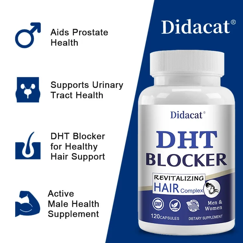 Reduces Prostate Inflammation DHT Blockers Promote Hair Growth,Hair Loss,Thinning Hair in Men-Saw Palmetto Prostate Supplement - Image 5
