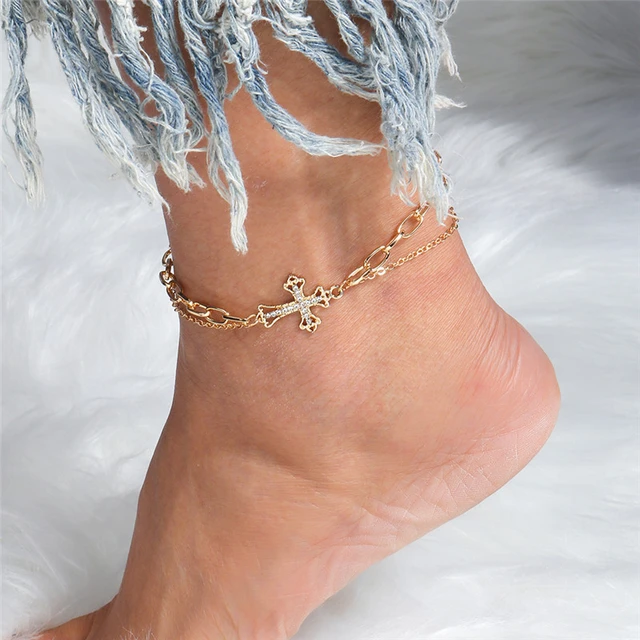 Flower Anklet Ankle Bracelet Silver Daisy Jewellery Holiday Beach Barefoot  Gift