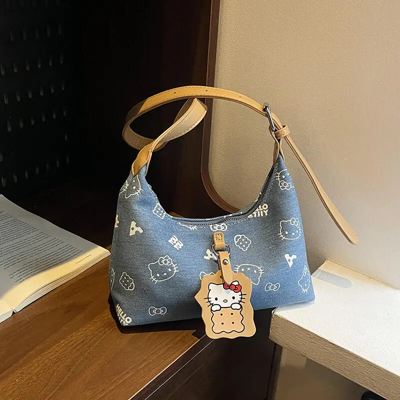 Kitty Kawaii Crossbody Bag New Fashion Cowboy Printing All-Match Cute Crossbody One Shoulder Bags For Woman Gift