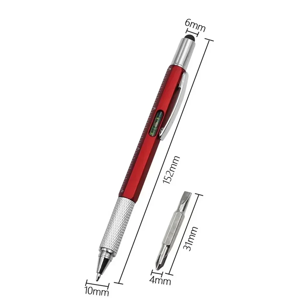Penna Multifunzione 6 In 1 Con Puntatore Tattile E Cacciaviti - Utile Per Elettronica E Fai Da Te
