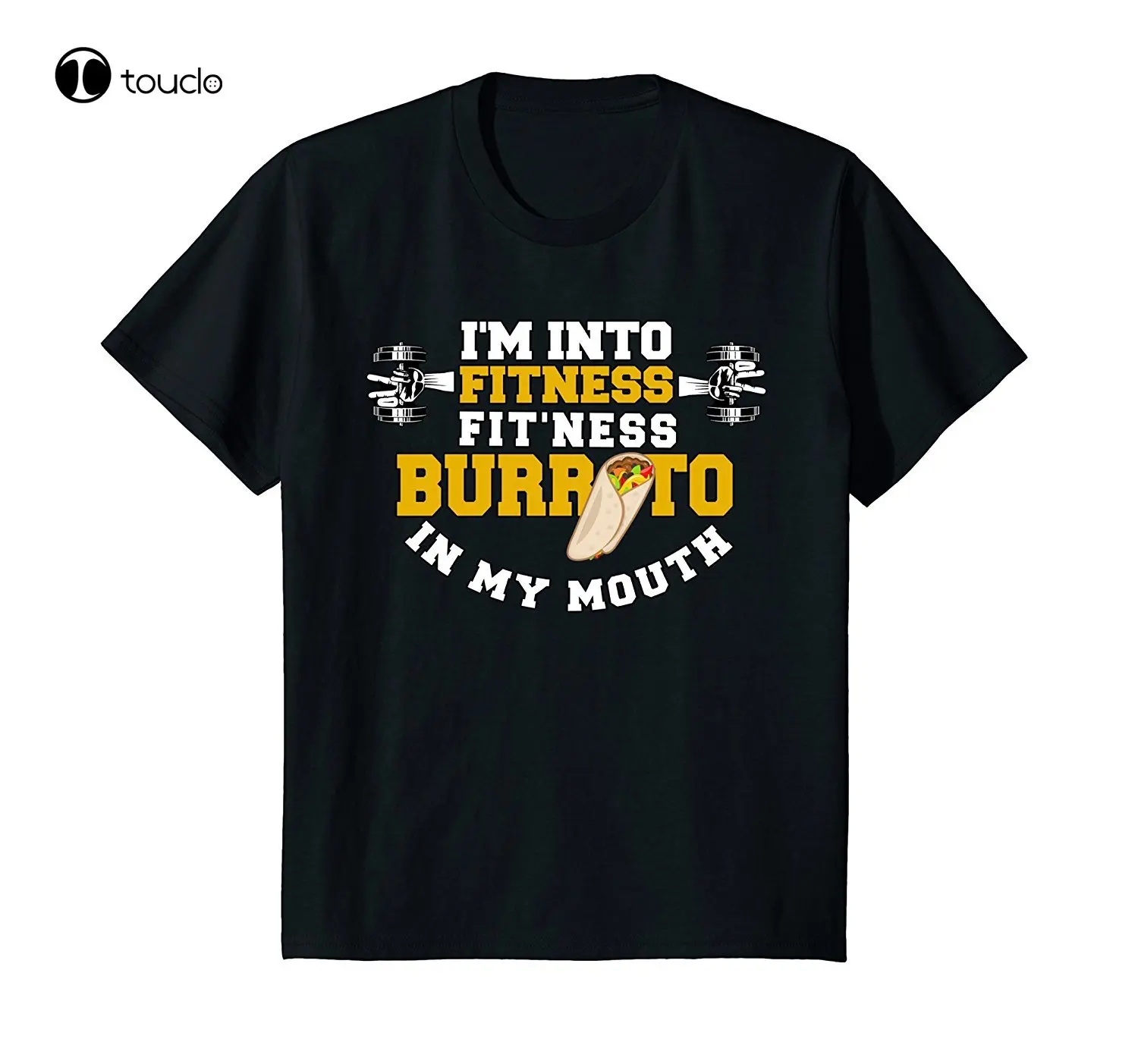

Летняя крутая Мужская футболка «Я В фитнесе», футболка Burrito, милая забавная тренировочная футболка для спортзала, забавная футболка на заказ, Подростковая унисекс футболка