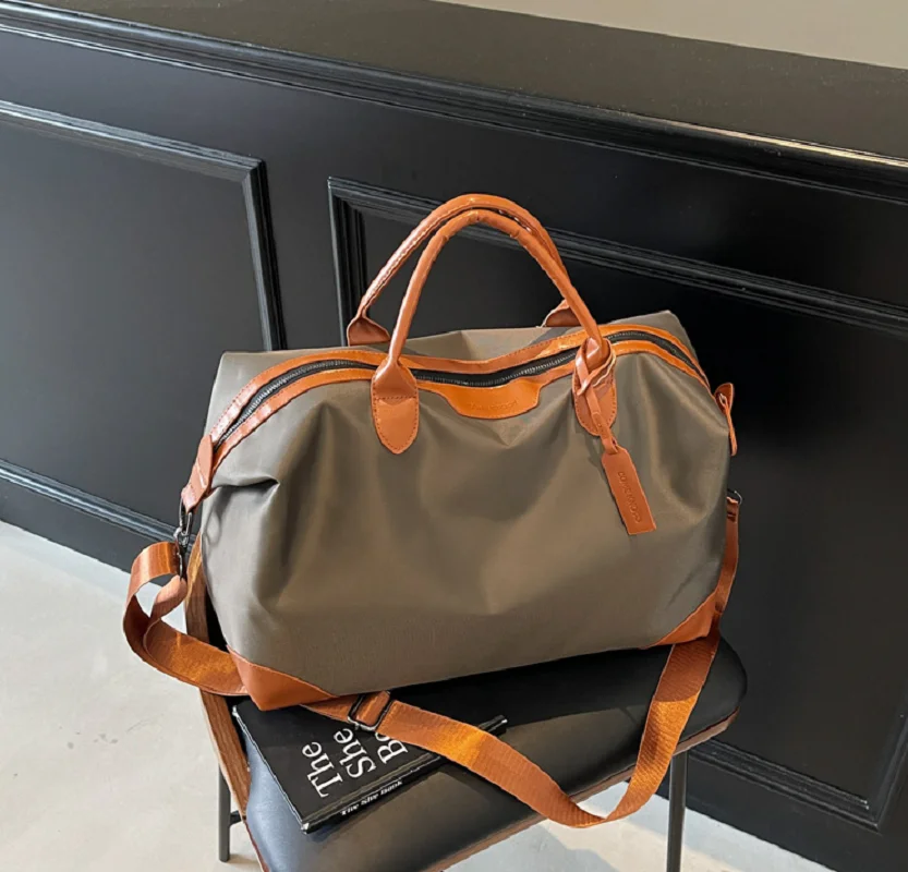 New Korean Fashion Large Capacity Travel Duffle Men Women's Waterproof Oxford Shoulder Bags Totes Business Sports_voghion.com