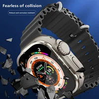 Coque en alliage et verre guatémaltèque pour Apple Watch Ultra 2 49mm, protecteur d'écran anti-rayures pour iWatch Ultra 49mm, film de couverture 3
