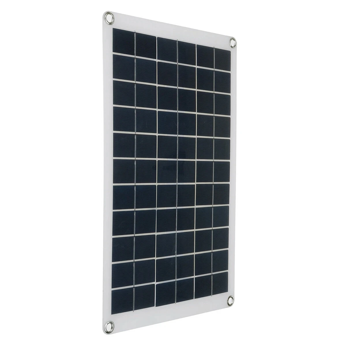 Solar Panel Kit 20W 18VDC Polysilicon Dual USB Semi-Flexible Solar Panel for Mobile Phone Car Battery Charger