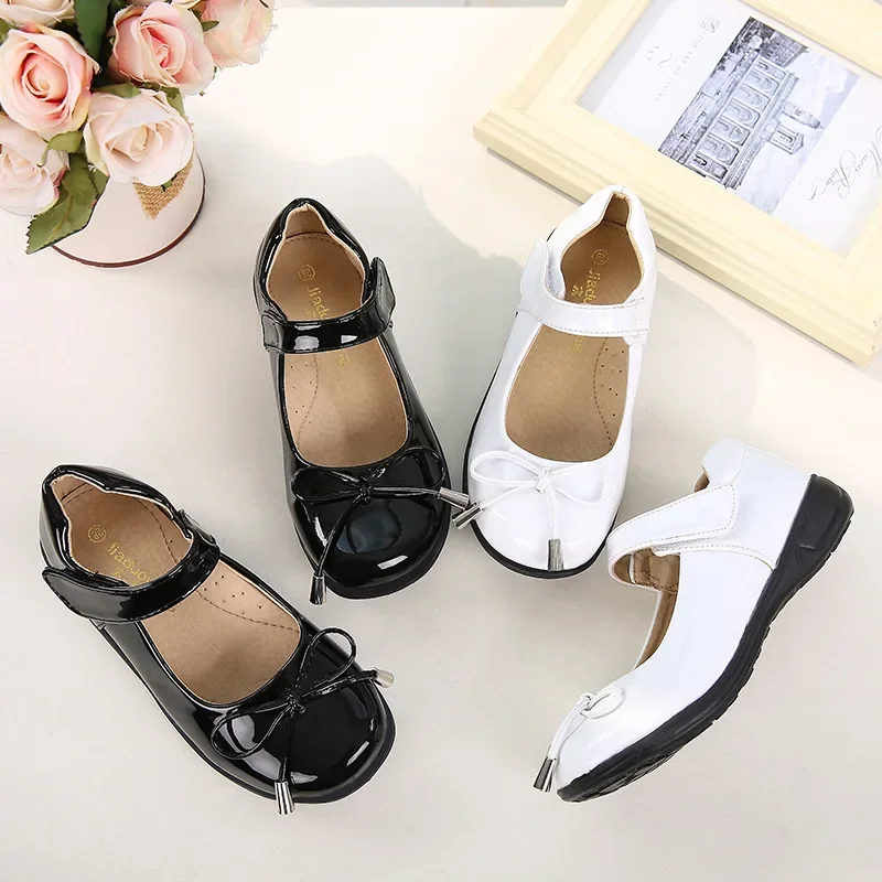 여아용 야외 캐주얼 가죽 신발, 어린 소녀 공주 신발, 어린이 공연 싱글 샌들, 어린이 파티 원피스 샌들, 신제품