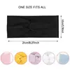 Silky Threaded Fabric Twist Headband Yoga Workout Running Sport Elastic Hair Bands for Women's Turban Hair Wrap for Girls 2