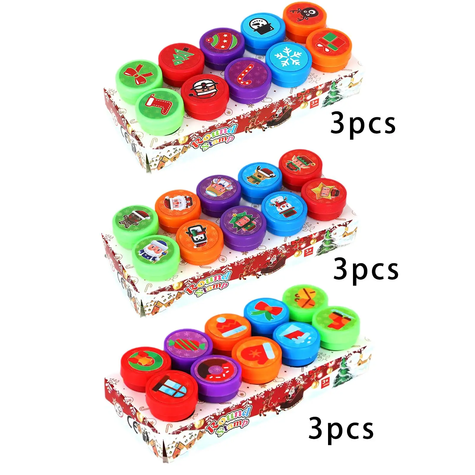 30 Pieces Christmas Stamps Xmas Stamps Decorative Funny Accessories DIY Craft