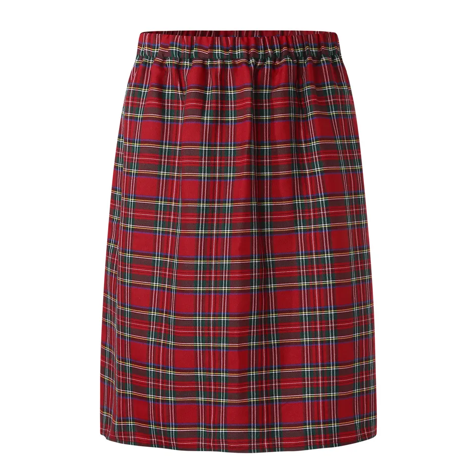 Kilt Uomo Fear Is Over - Gonna Al Ginocchio Rossa, 50% Cotone 50% Poliestere, Taglie S-4XL