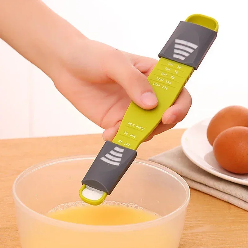 Eight Stalls Kitchen Scales Measure Cup Double And Adjustable Measuring Spoon For Salt Soup Coffee Tea Powder Kitchen Gadgets kitchen measuring spoons,measuring spoon set,electronic kitchen scale,electronic measuring spoon,measuring cup and spoon set