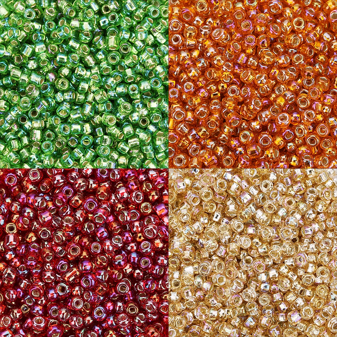 약 3000Pcs 2.3mm 체코 유리 씨앗 비즈 쥬얼리에 대한 다채로운 미니 토호 비즈 팔찌 목걸이 만들기 DIY 공예 액세서리 ?