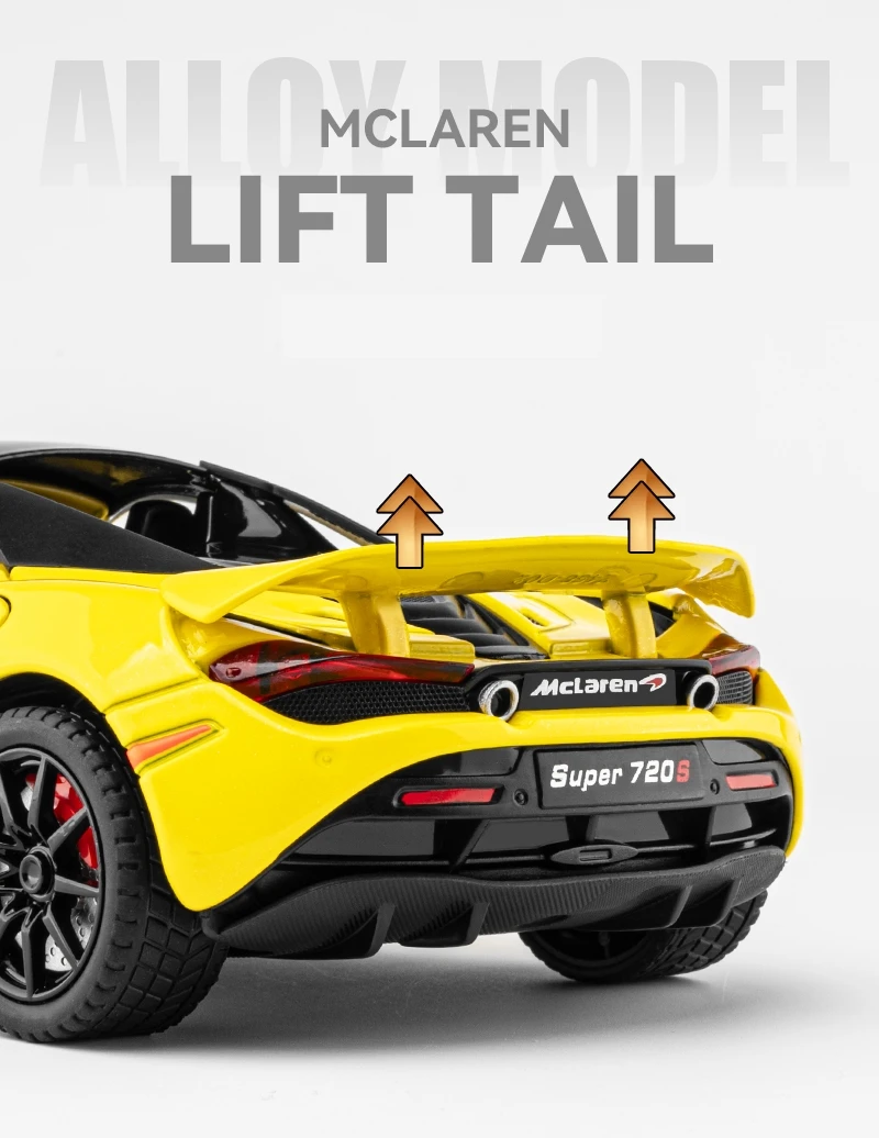 McLaren 720 S 1/24 Diecast Model Araba