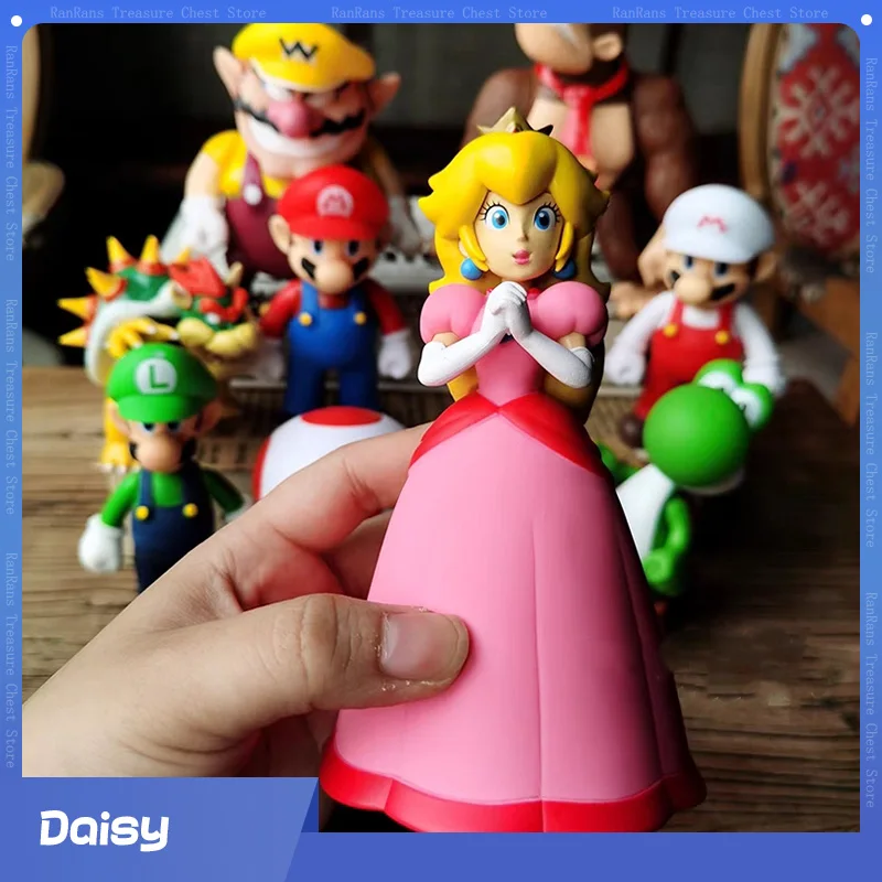 Super Mario Bros Action Figures Princess Daisy Rosalina Bowser Pvc Mario Anime Action Pvc Toys Figures Gioco Doll Gifts For Kid