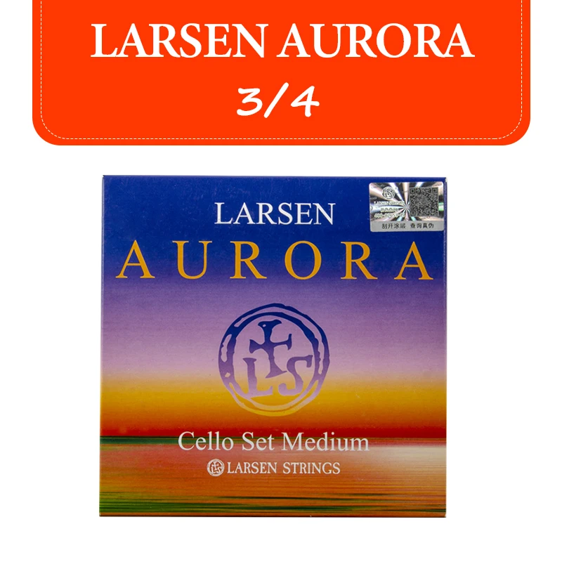 Cordes De Violoncelle Larsen Aurora Medium - Jeu 4 Cordes A/D/G/C Pour 1/2 Et 4/4