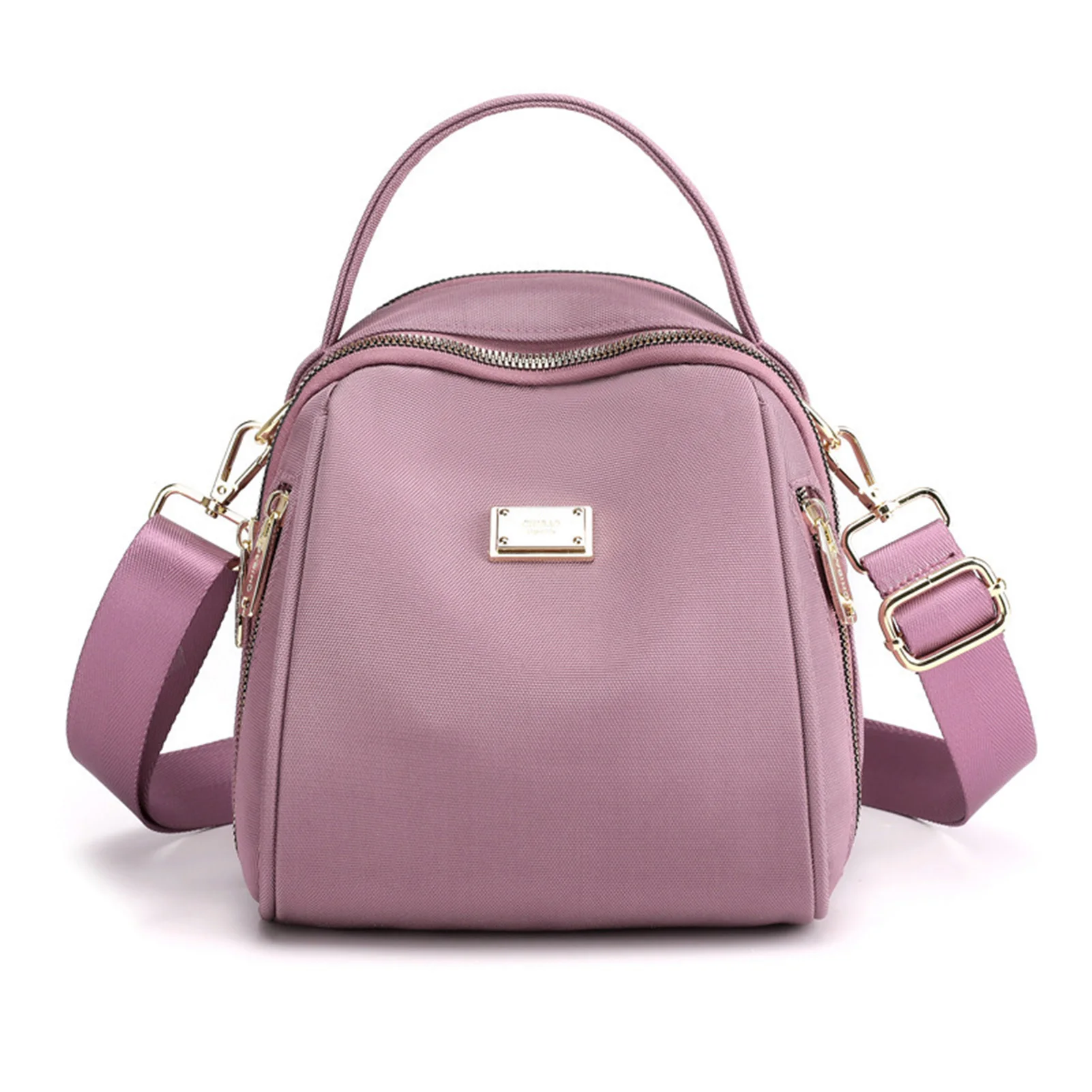 

Новинка 2023, модный простой прочный нейлоновый рюкзак, легкая сумка, ранец со съемным плечевым ремнем для женщин