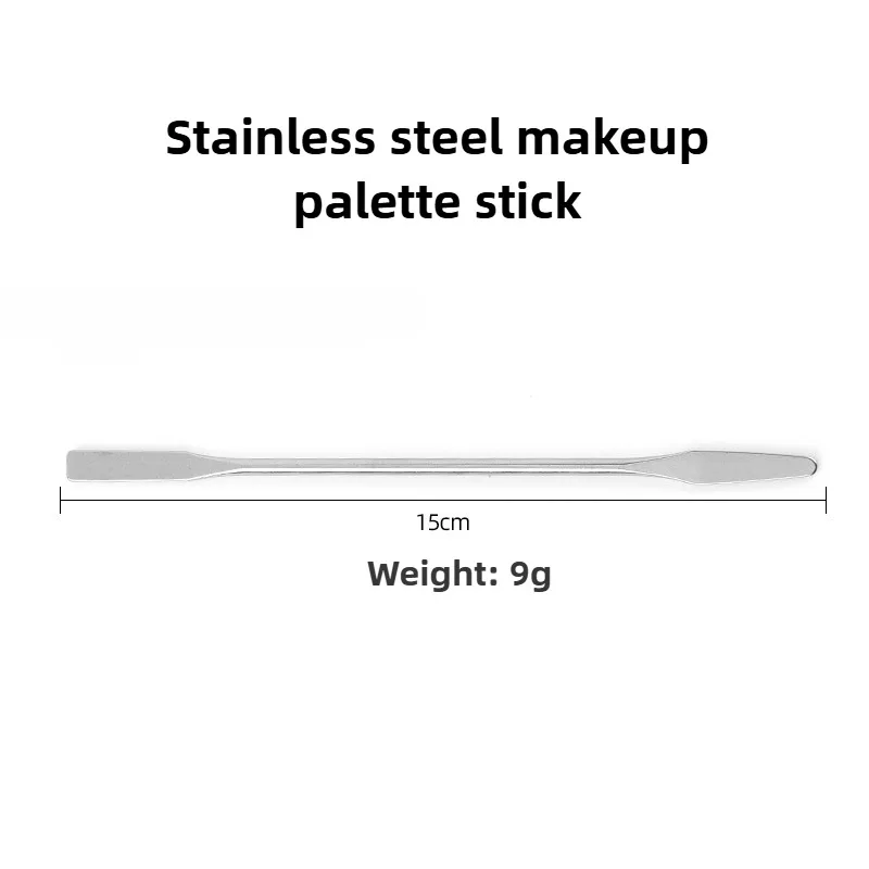 2pcs/set Stainless Steel Mixing Spatula Tool Spatuler Rod Dental Nail Art Makeup Foundation Eyeshadow Mixing Stick Color Tools 4
