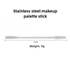 2pcs/set Stainless Steel Mixing Spatula Tool Spatuler Rod Dental Nail Art Makeup Foundation Eyeshadow Mixing Stick Color Tools 4