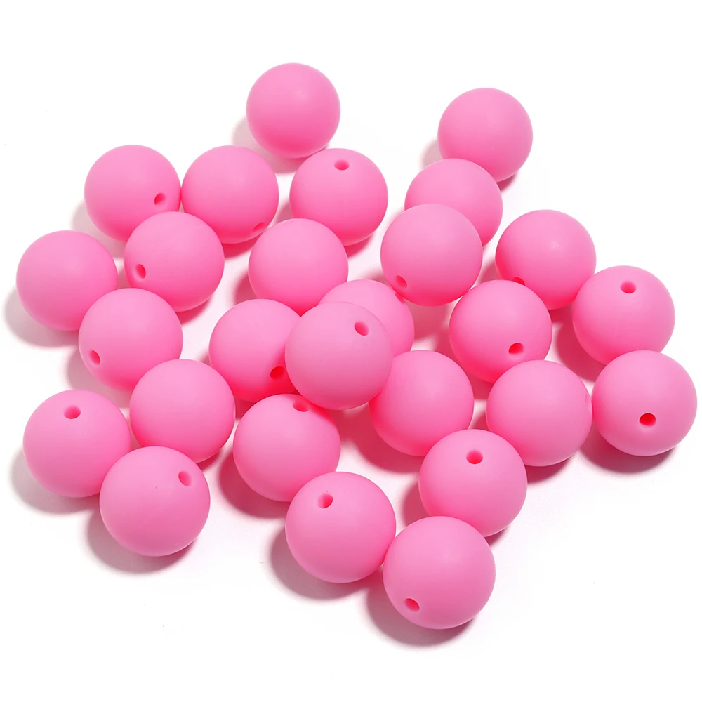 Vibrant Multicolor Silicone Beads for DIY Jewelry & Accessories - 20 Pieces