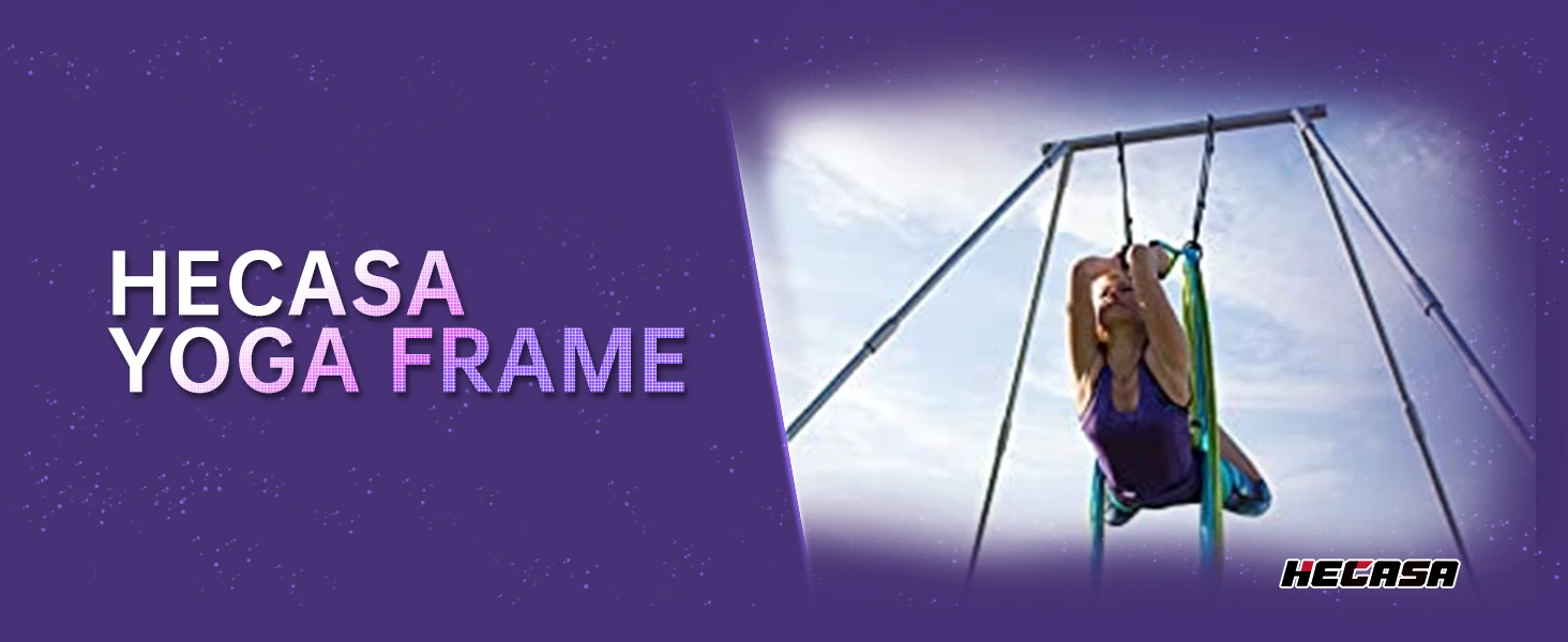 Description Picture 5 of item9.6 FT/8.1 FT Aerial Yoga Stand for Indoor and Outdoor, 600lbs Max Capacity, Height Adjustable, W/Protective Belt