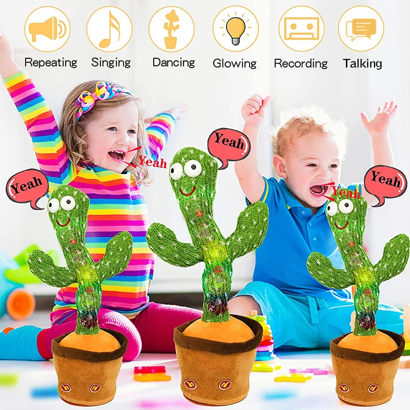 The Dancing Cactus Toy - Cactus Baby BlueTooth & Talk-Back Speak Toy