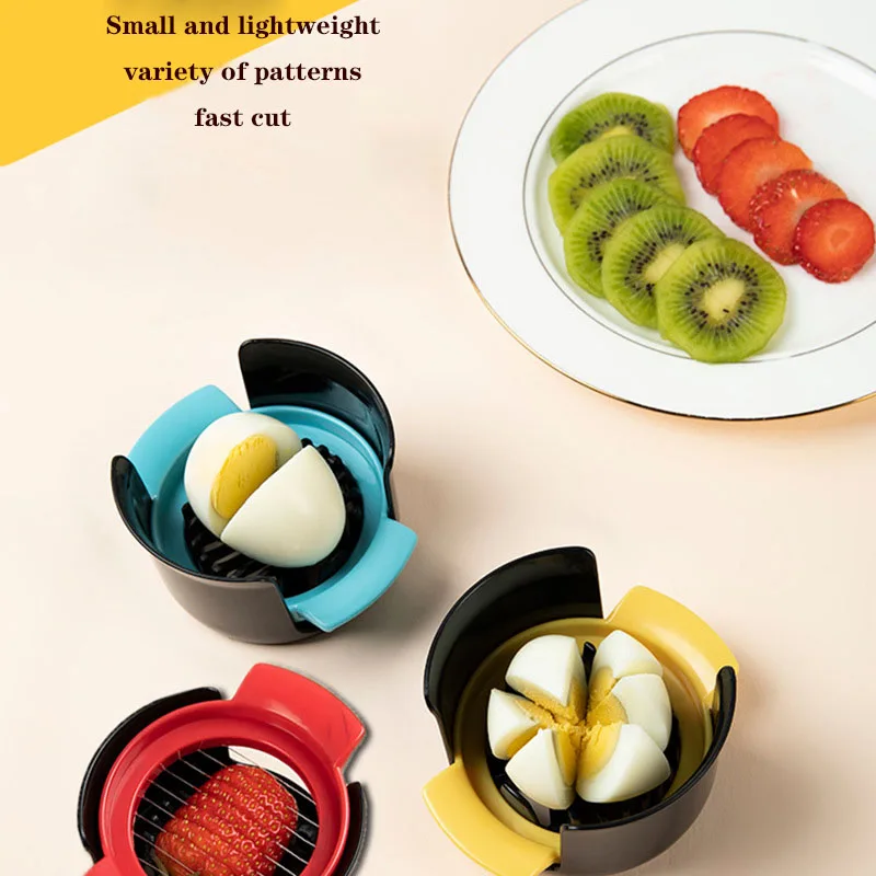 

Household Egg Slicer, 3 in 1, Fruit Cutter, Flap Creative Tools, Bento Cut, Flower Shaper, Kitchen Accessories