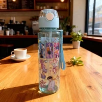 Gobelet à paille 700 ml en plastique, motif dessin animé K-POP Witch Hunt, grande capacité, portable et mignon, pour enfants 4