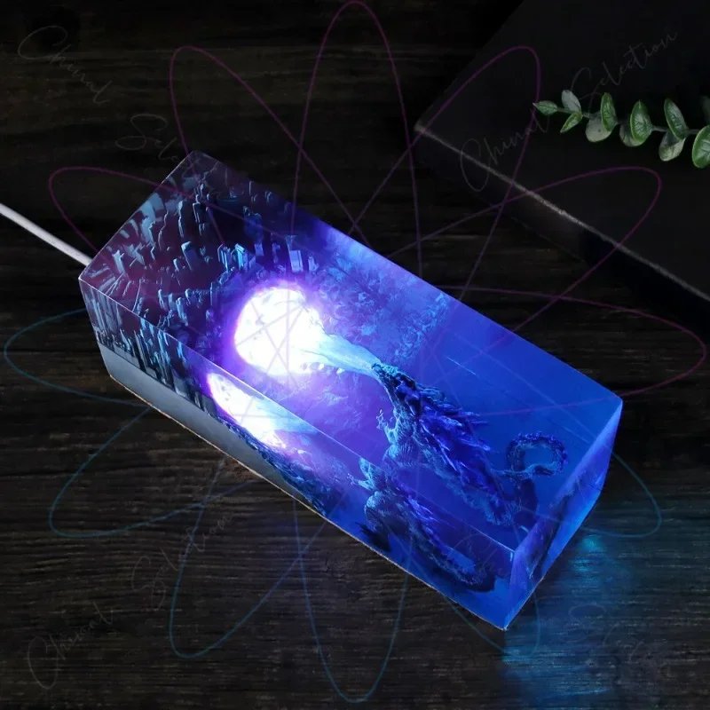 Foreign Trade Creativity City War Series Night Light Ornament Epoxy Resin Handicraft