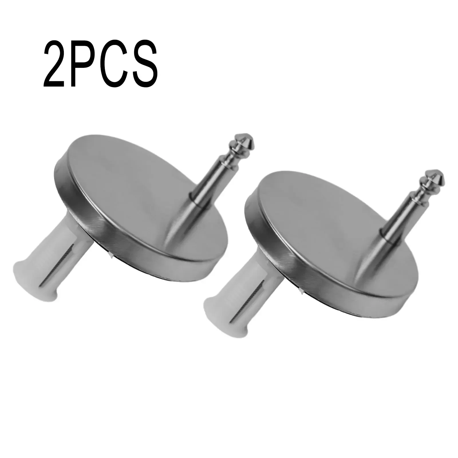 2 Pcs Toilet Lid Hinge Universal Stainless Steel Screw Toilet Accessories Fixing Bolts 45mm 55mm 60mm Silver Basthroom Parts