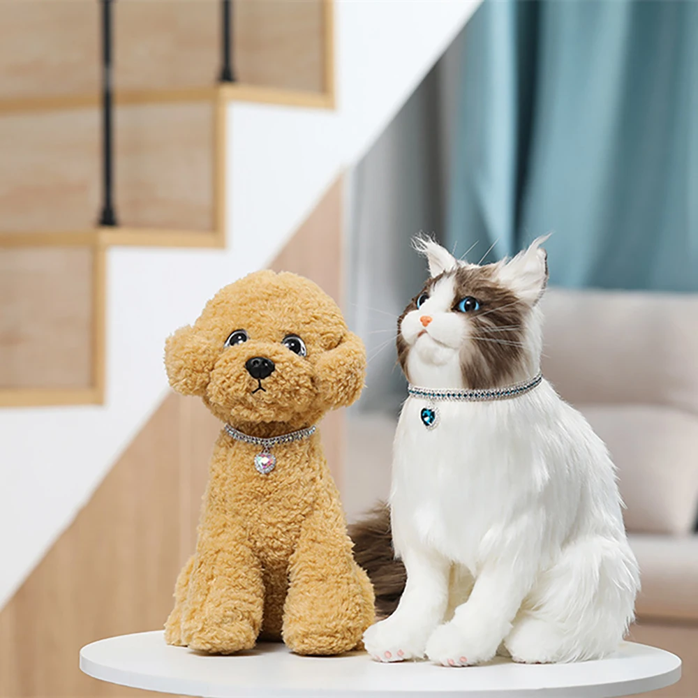 애완 동물 목걸이 주얼리, 귀여운 사랑 크리스탈 고양이 애완 동물 용품, 개 목걸이 사랑 펜던트, 럭셔리 애완 동물 목걸이