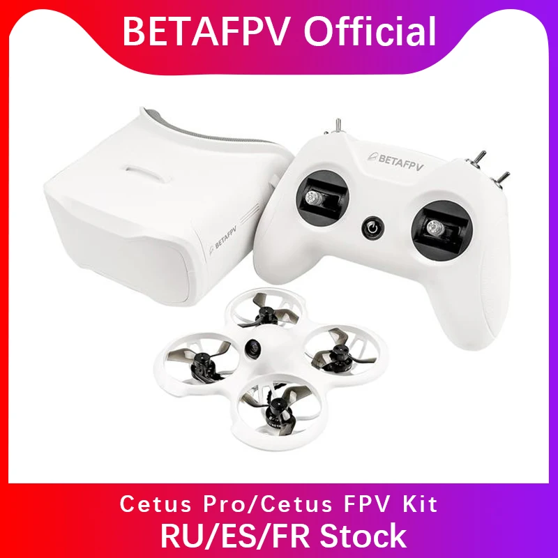

BETAFPV Cetus Pro/Cetus FPV Kit Indoor Racing Drone BNF/RTF Frsky D8 Lite Radio 2 SE Transmitter 5.8G 14DBI VR02 Goggles VTX