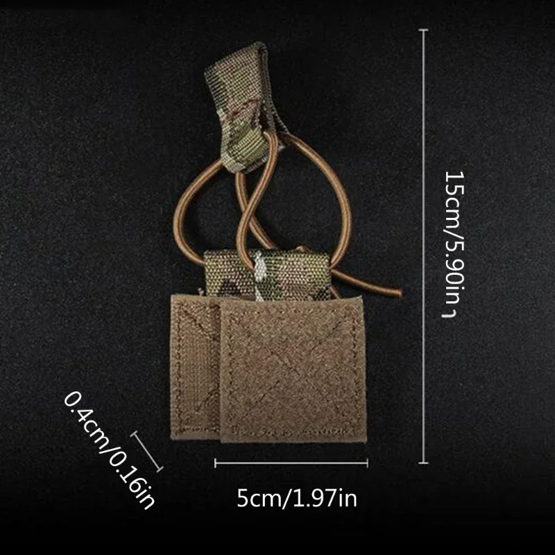 Tactical Elastic Straps Magazine Fastener for D3CRM Chest Rig Hook and Loop Radio Retention Bungee Fixed Buckle Vest Accessories