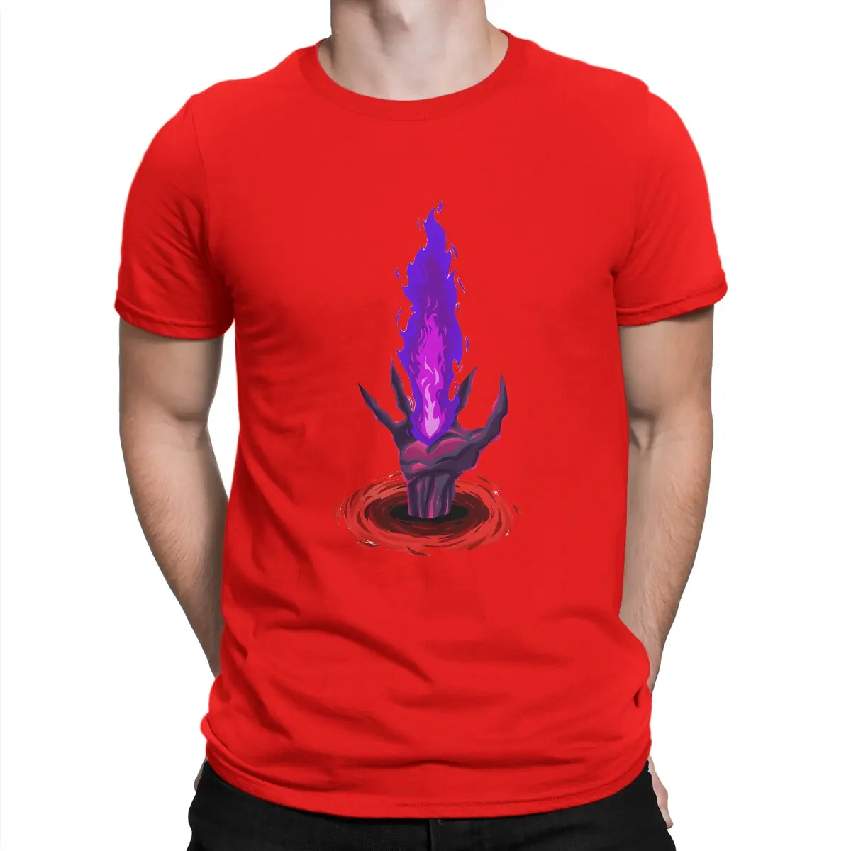 thumbnail image 1 of Camiseta con diseño gráfico de Breach Hand para hombre, camiseta de algodón divertida de Path of Exile, camiseta de manga corta con cuello redondo, camisetas estampadas., 1 of 7