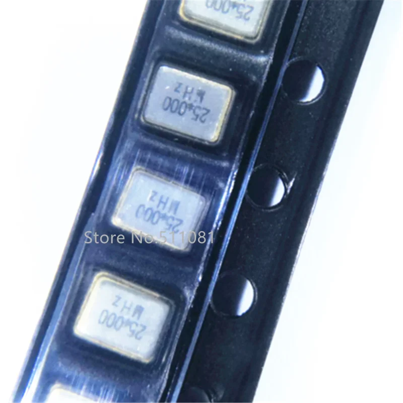 20PCS 25MHz 25.000MHz 3.2x2.5 3225 Passive SMD Quartz Crystal Oscillator